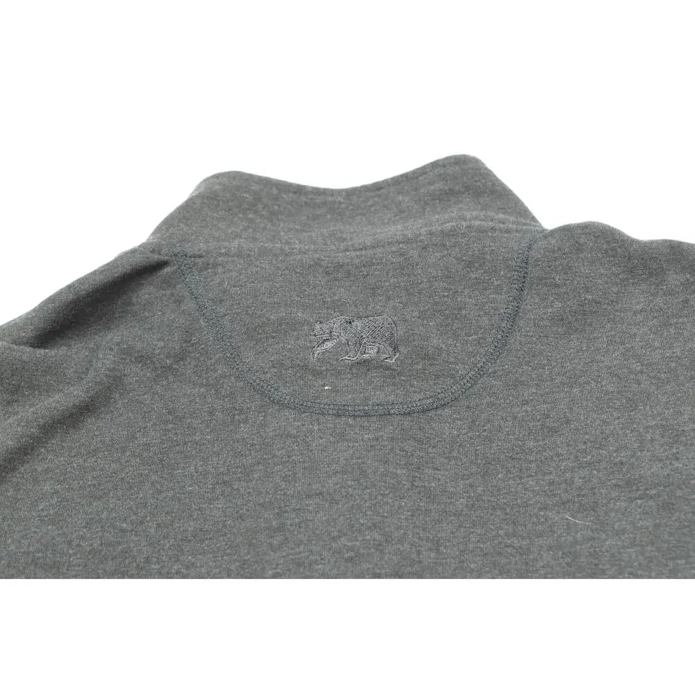 Normal Brand 1/4 Zip Pullover Sweater Mens Medium Gray Long Sleeve Cotton Blend